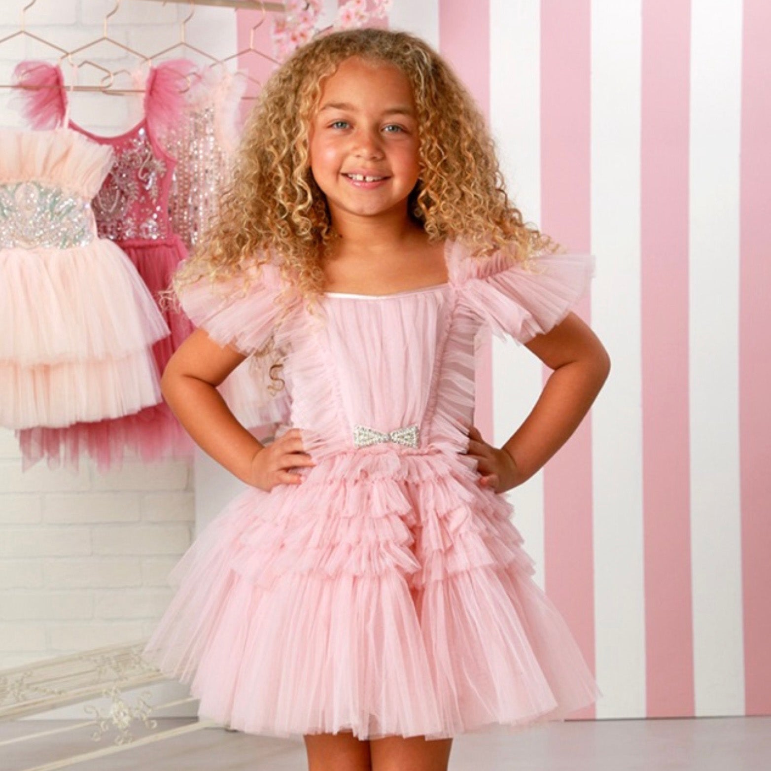 Ooh La La Couture - Zoe Dress - Pink – Addy's Closet