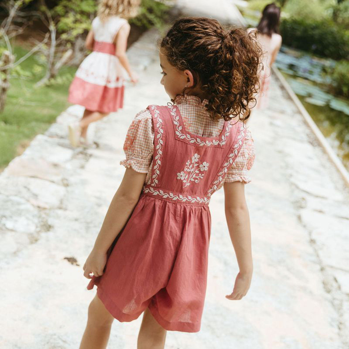 Lali Kids - Clara Romper - Brick Red – Addy's Closet