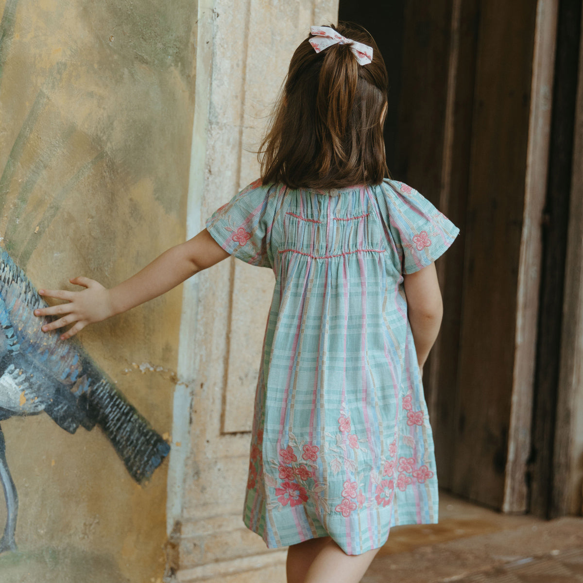 Lali Kids - Mini Tulip Dress - Minty Chex – Addy's Closet