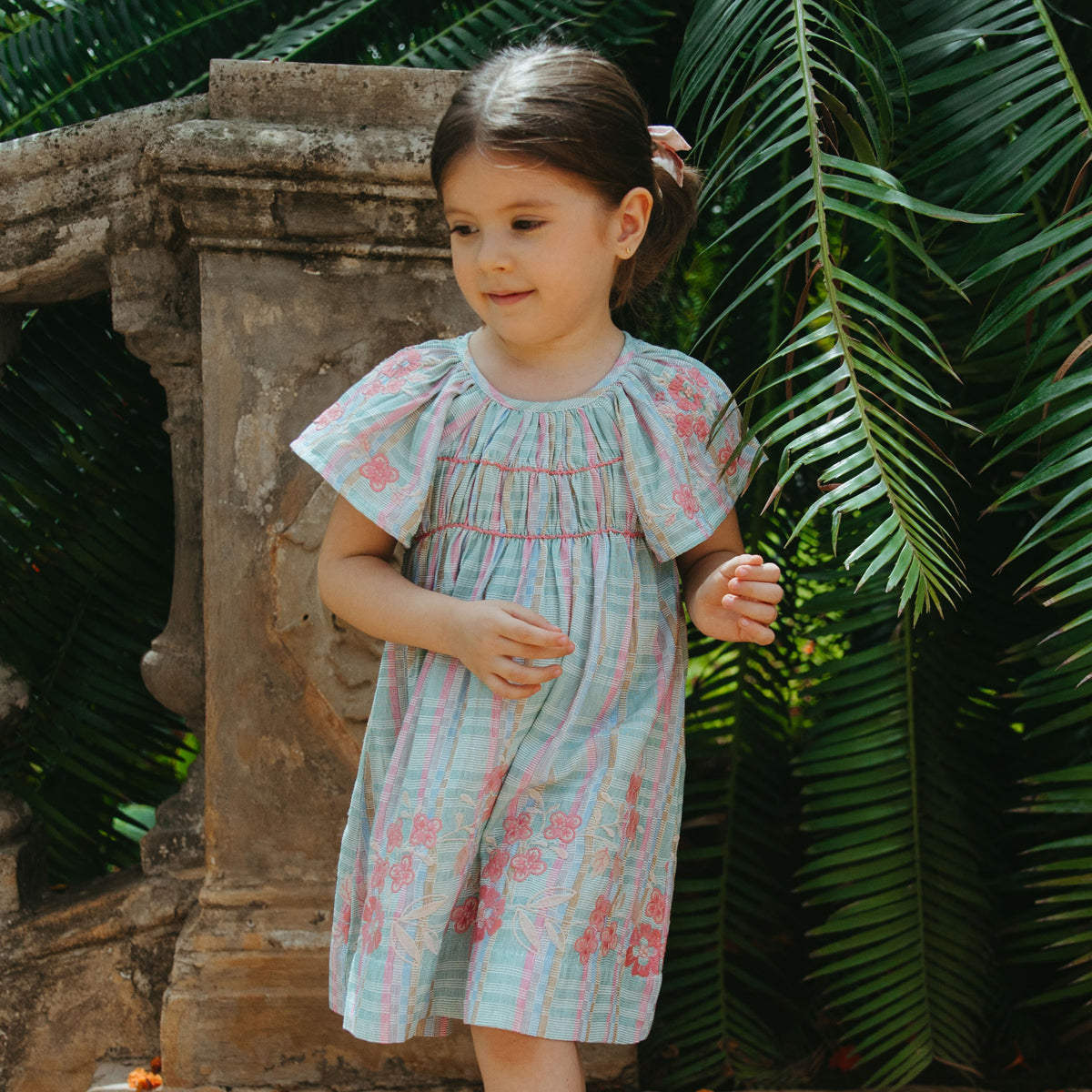 Lali Kids - Mini Tulip Dress - Minty Chex – Addy's Closet