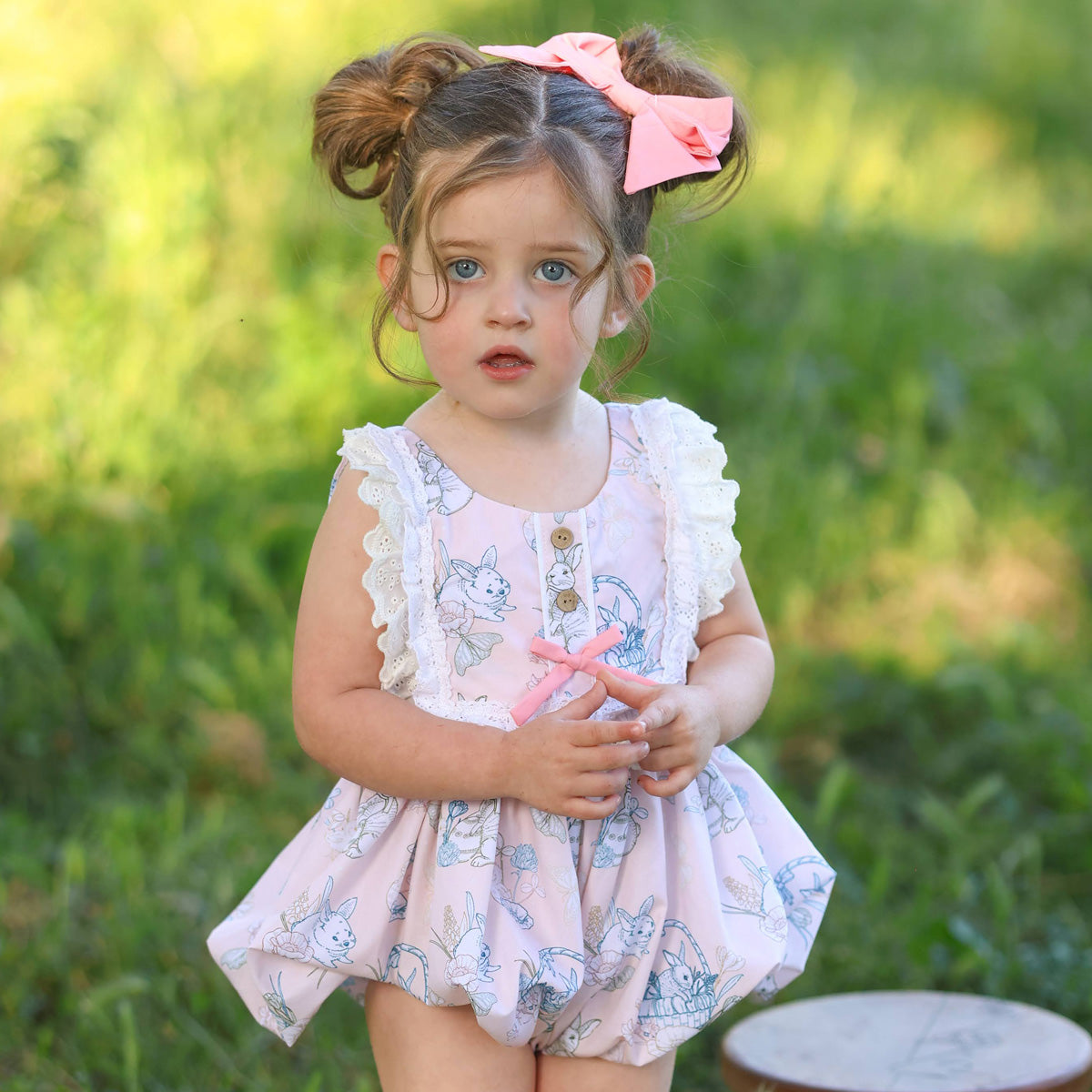 Be Girl Clothing French Country Charm Opal Bubble Romper