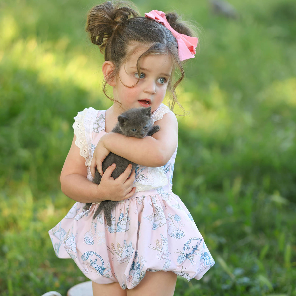 Be Girl Clothing - French Country Charm Opal Bubble Romper