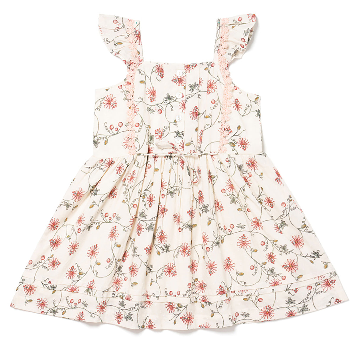 Lali Kids - Desert Bloom Pinafore Dress - Desert Vine Floral Lali Kids - Desert Bloom Pinafore Dress - Desert Vine Floral