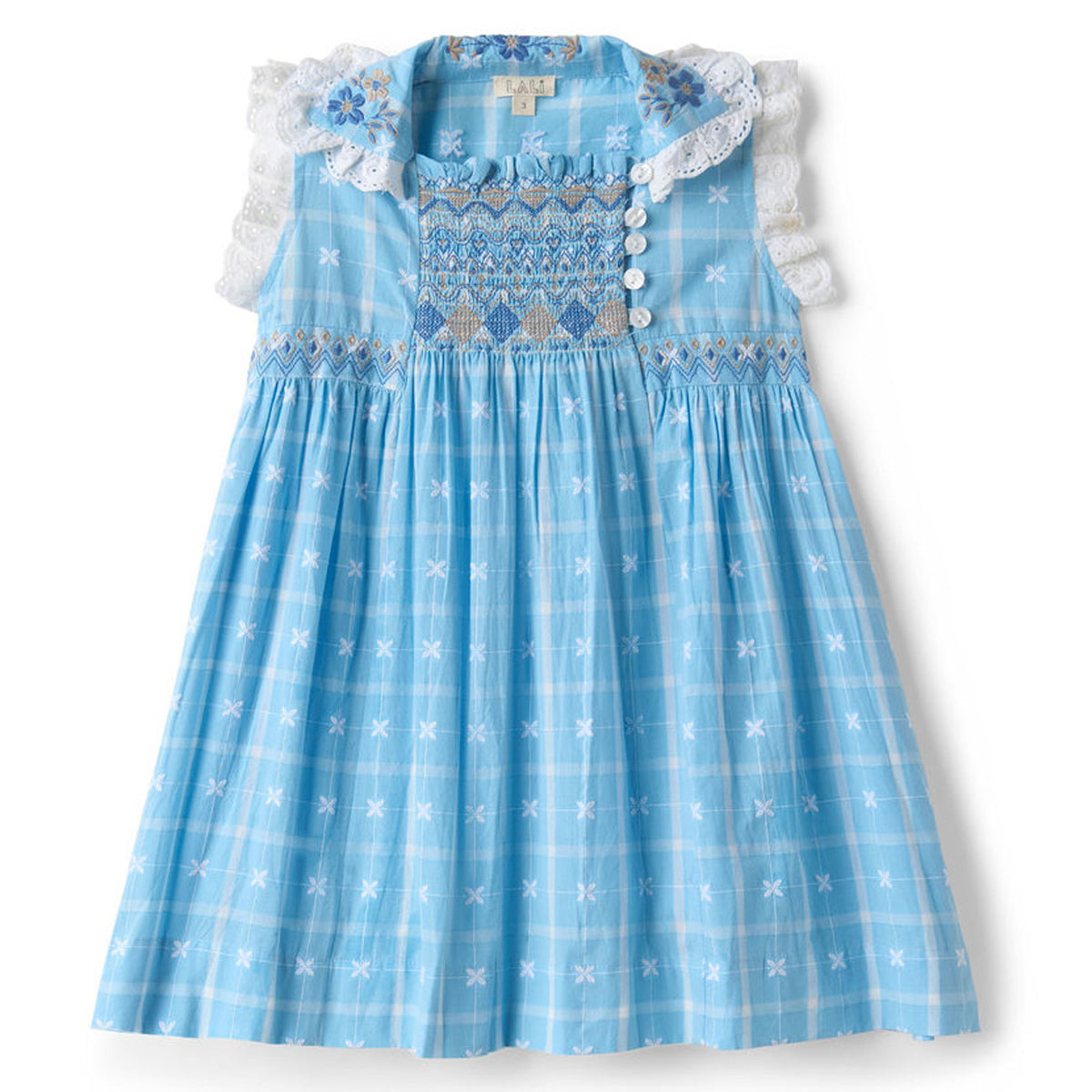 25AW新作未使用タグ付き★ Lali Kids エンブロイダリーワンピ 8Y Lali Kids – Addy's Closet