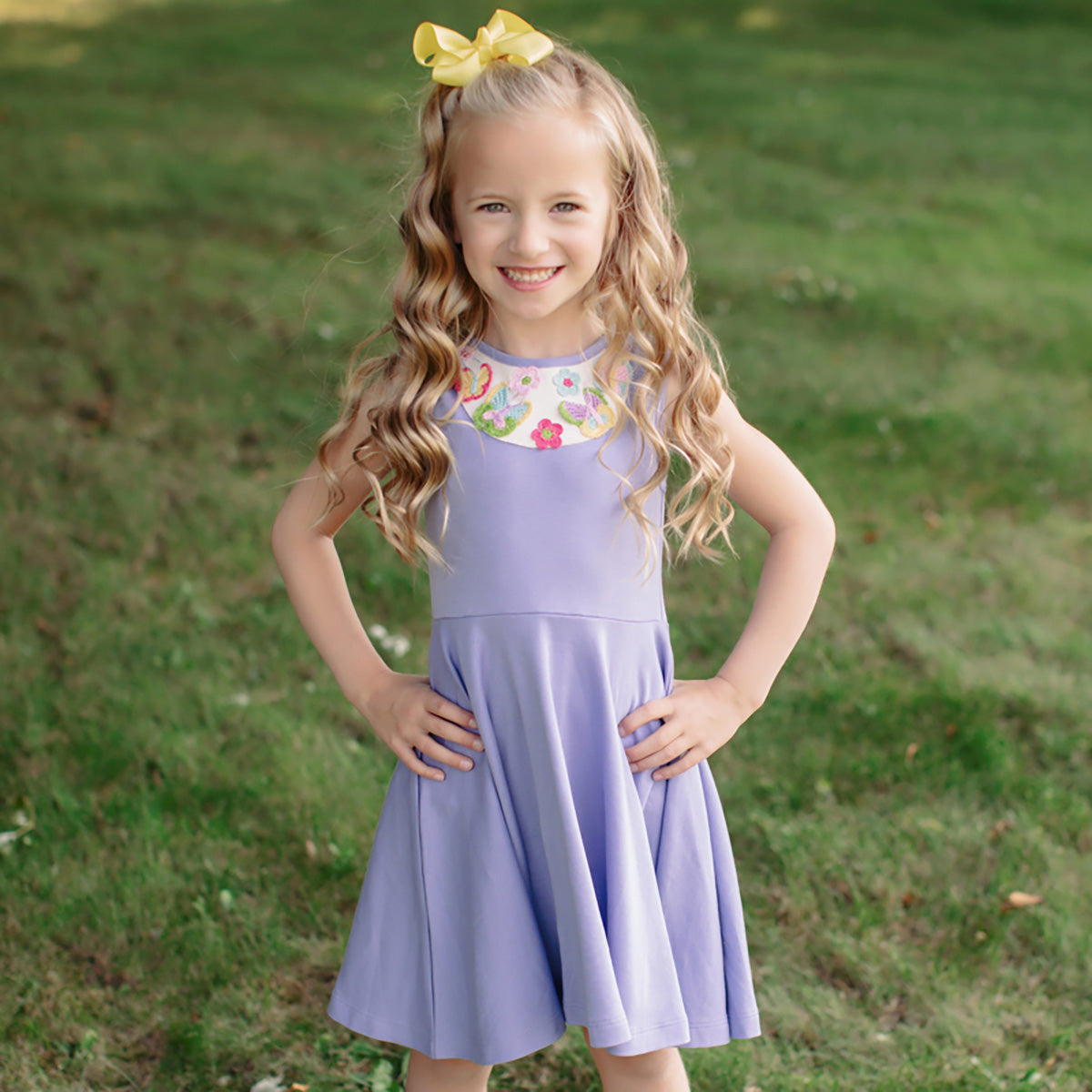 Lemon Loves Lime - Spring Blossom Dress - Persian Violet - Purple / 8 Lemon Loves Lime - Spring Blossom Dress - Persian Violet - Purple / 8