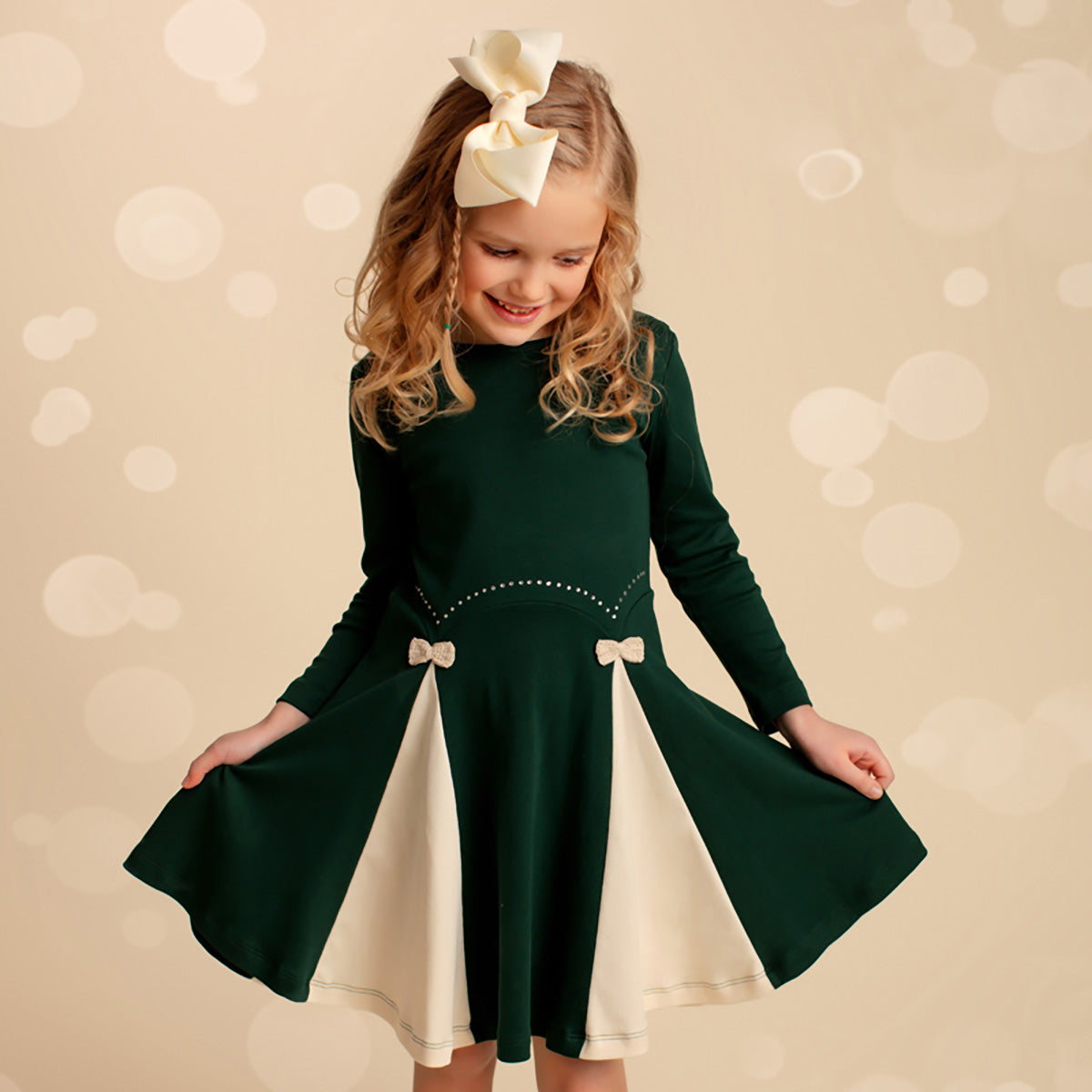Lemon Loves Lime - Holiday Shimmer Dress - Verdant Green - size 4 - Green / 4 Lemon Loves Lime - Holiday Shimmer Dress - Verdant Green - size 4 - Green / 4