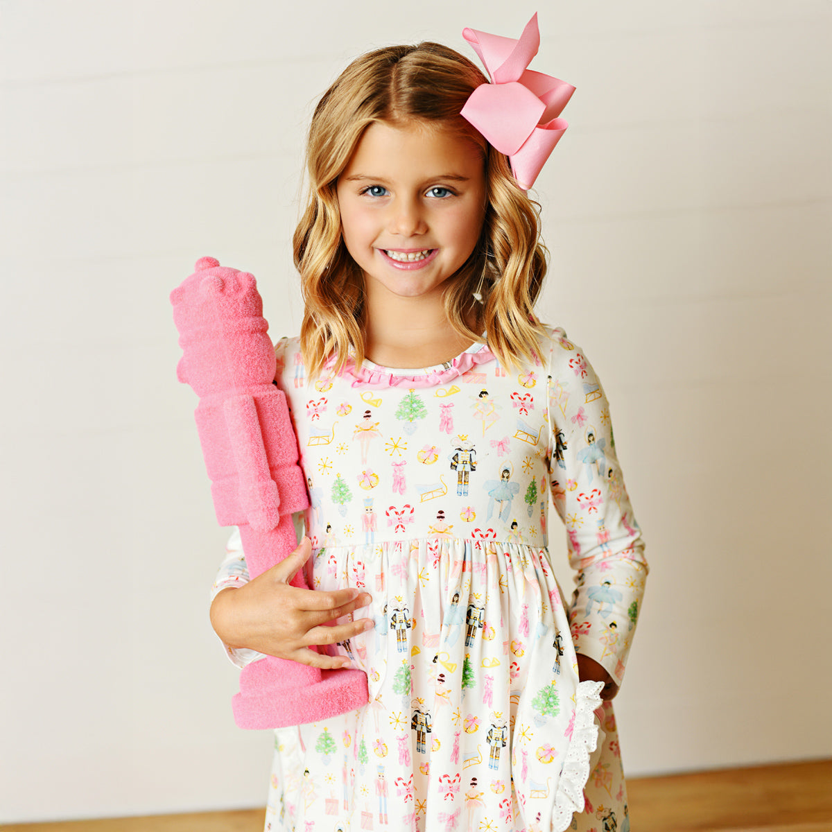 Swoon Baby by Serendipity - Holiday Nutcracker Embroidery Pocket Dress Multicolor / 10 Swoon Baby by Serendipity - Holiday Nutcracker Embroidery Pocket Dress Multicolor / 10